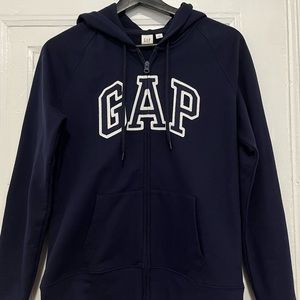 Gap navy blue zip up hoodie